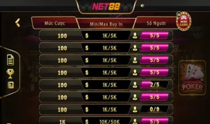 Cách Chơi Poker Tại NET88 Giúp Bạn Thành Cao Thủ